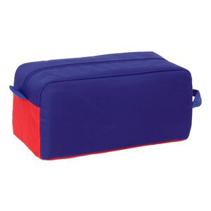 Blue and Red and White Shoe Bag